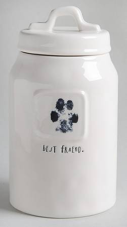 Rae Dunn Pet Products Dog Treats Canister & Lid