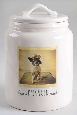 Rae Dunn Pet Products Dog Treats Canister & Lid
