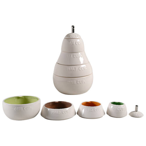 Rae Dunn Kitchenware (5 Pc) Pear Shape Stacking Measuring Cup Set