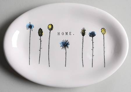 Rae Dunn Kitchenware 8" Oval Plate by Magenta