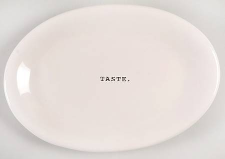Rae Dunn Kitchenware 8" Oval Plate by Magenta