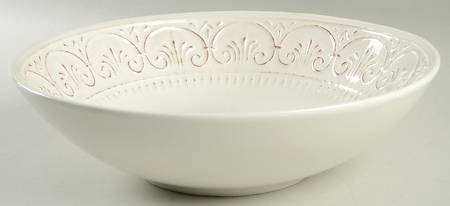 MLJ15 Cream 12" Round Serving Bowl