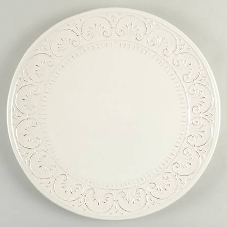 MLJ15 Cream 15" Chop Plate (Round Platter)