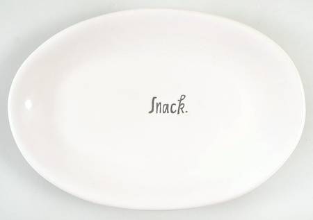 Stem Print 8" Oval Plate by Magenta