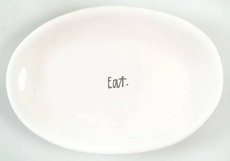 Stem Print 8" Oval Plate