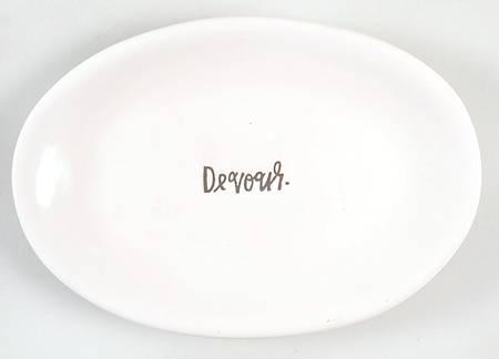Stem Print 8" Oval Plate by Magenta