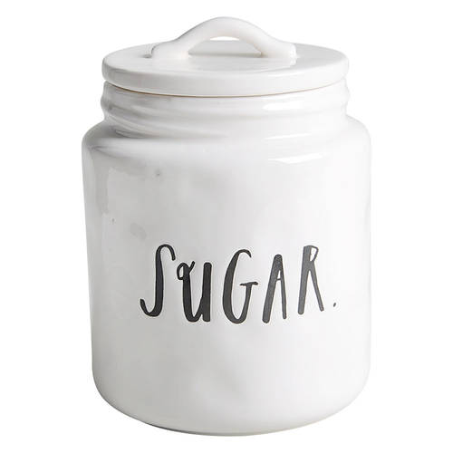 Stem Print Sugar Canister & Lid