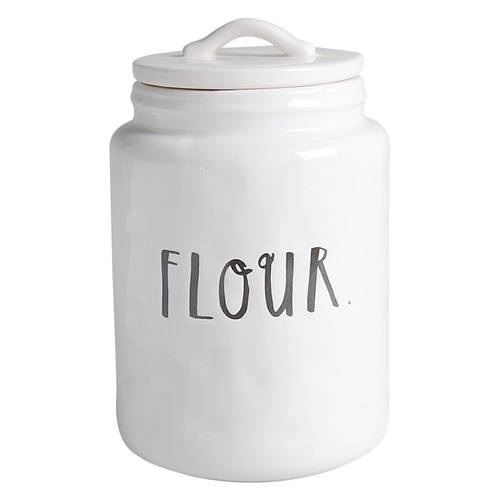 Stem Print Flour Canister & Lid
