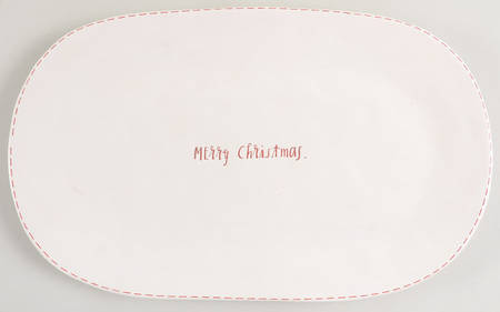 Rae Dunn Holiday 14" Oval Serving Platter