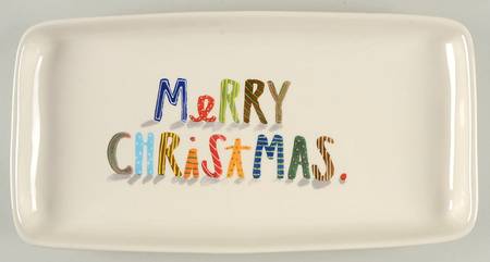 Rae Dunn Holiday 14" Rectangular Serving Platter