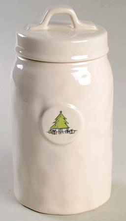 Rae Dunn Holiday Small Canister & Lid