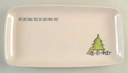 Rae Dunn Holiday 14" Rectangular Serving Platter