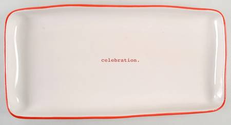 Rae Dunn Holiday 14" Rectangular Serving Platter