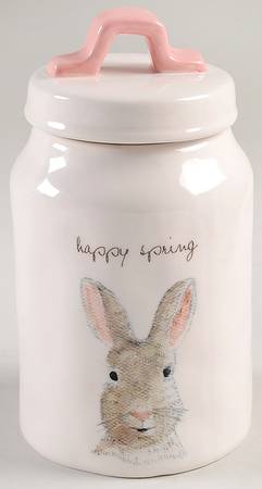 Easter Bunny Ears Medium Canister & Lid