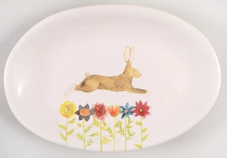Rae Dunn Holiday 8" Oval Plate
