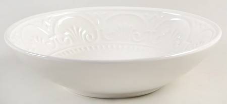 MLJ15 White 9" Individual Pasta Bowl