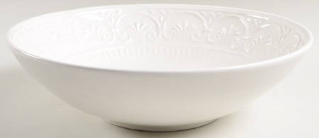 MLJ15 White 12" Round Serving Bowl