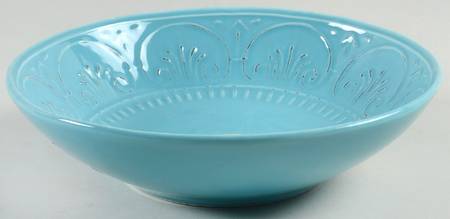 MLJ15 Turquoise 9" Individual Pasta Bowl