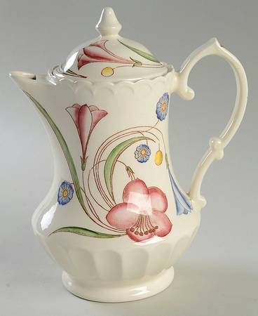 Flower Ballet-Not Disney-San Fernando Shape Coffee Pot & Lid by Metlox - Poppytrail - Vernon