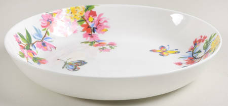 Butterfly Garden 8" Individual Pasta Bowl