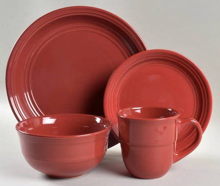 Red (Rainforest) 4 Piece Place Setting