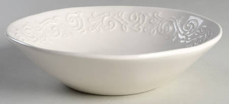 MLJ22 White 9" Individual Pasta Bowl