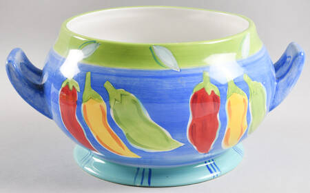Chili Pepper 4 Quart Metal Casserole No Lid by MSC