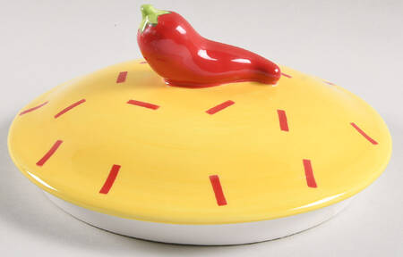 Chili Pepper Lid for 4 Quart Metal Casserole by MSC
