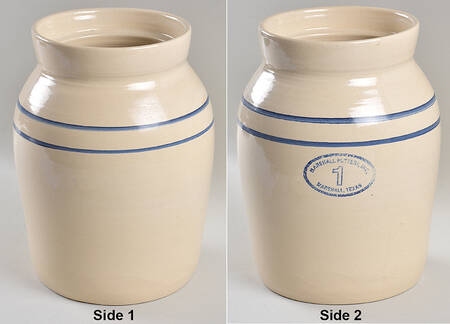 MP31 1 Gallon Butter Churn No Lid by Marshall Pottery