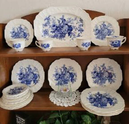 Plymouth-Blue by Myott Staffordshire
