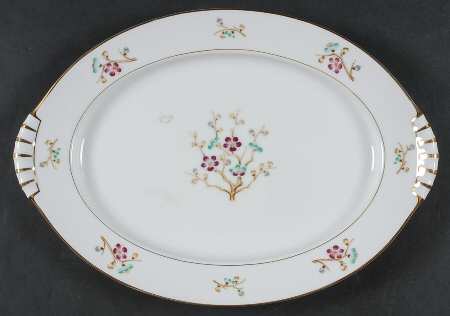 Early Spring  15" Oval Serving Platter