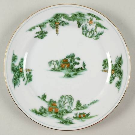Green Willow Salad Plate