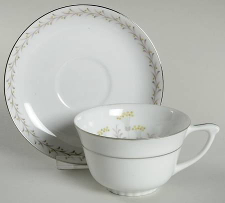 Lenora Flat Cup & Saucer Set
