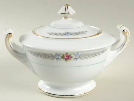 Olive Leaves Sugar Bowl & Lid