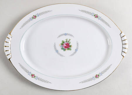 Olive Leaves 15" Oval Serving Platter