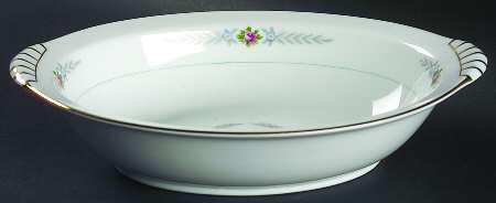 Olive Leaves 11" Oval Vegetable Bowl