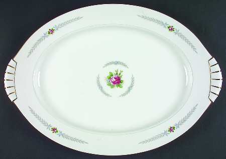 Olive Leaves 17" Oval Serving Platter