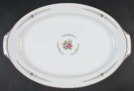 Olive Leaves 17" Oval Serving Platter