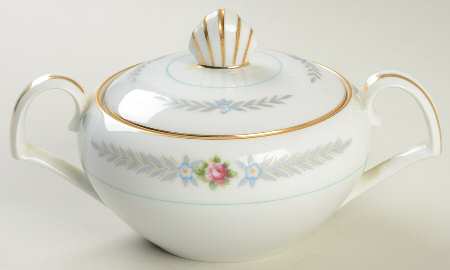 Olive Leaves Sugar Bowl & Lid