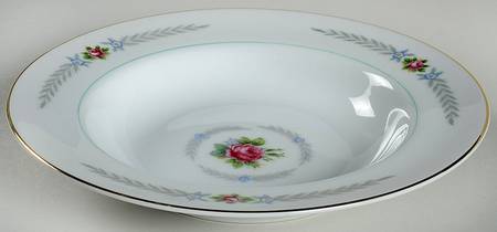 Olive Leaves Rim Soup Bowl