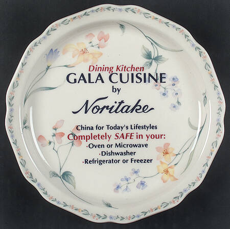 American Flowers Advertising Salad Plate by Noritake