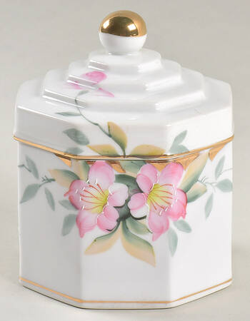 Azalea Covered Candy Jar & Lid