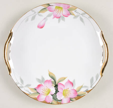 Azalea Handled Cake Plate