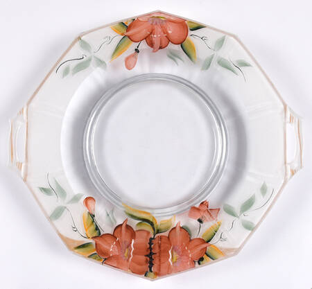 Azalea Handled Glassware Cake Plate