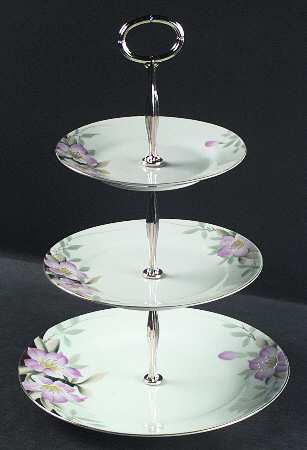 Azalea 13 7/8"-14 1/4" 3-Tiered Serving Tray(DP,SP,BB) HC