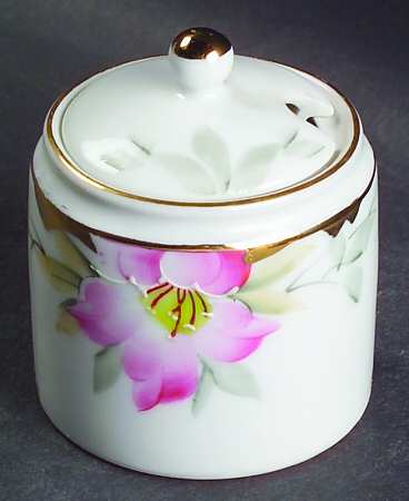 Azalea Mustard with Lid Condiment Set