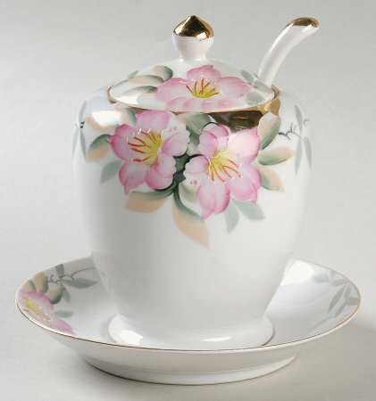 Azalea Jam/Jelly & Lid, Ladle & Underplate