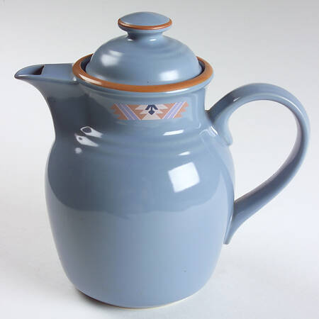 Blue Adobe Tea/Coffee Pot & Lid by Noritake