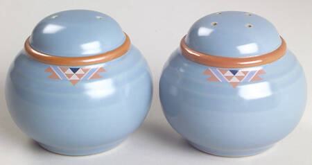 Blue Adobe Salt & Pepper Set