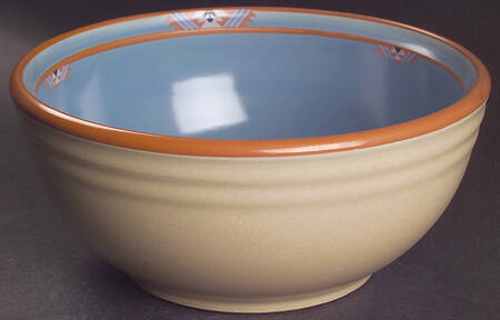 Blue Adobe 7" Round Vegetable Bowl